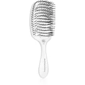 Olivia Garden ESSENTIAL CARE FLEX Medium Hair Bristles krtača za lase Ice White 1 kos