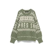 VERO MODA Pulover VMMORITZ ecru / zelena
