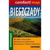 shumee Bieszczadsko gorovje 1:200.000. Laminiran turistični minizemljevid. ExpressMap