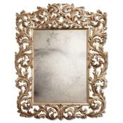 Casa Padrino luxury baroque mirror antique gold with antique mirror glass - Magnificent Italian baroque style wall mirror - Handmade baroque furniture - Made in Italy - Luxury baroque interior