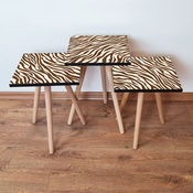 HANAH HOME Set 3 stocica 3Shp150 Brown