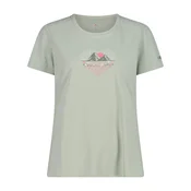 CMP WOMAN T-SHIRT, maja ž.kr poh, zelena 38T6656