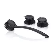 Kela Komplet krtač za posodo KL-12158 Plastična jama črna 26x6,5x9,5 cm