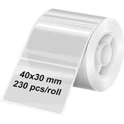 Etikete na roli olympia prozorne 40x30mm 6322 za tisk. nalepk olympia pm220