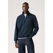 Levis for man. A8606-0005 Original navy zip-up sweatshirt (XS), Casual, Cotton