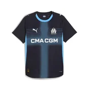 Mens Puma Olympique de Marseille 25/26 Authentic Away Jersey, Blue, Size XXL, Sport
