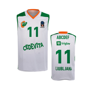 KK Cedevita Olimpija replika otroški dres bel 20/21 (poljubni tisk)