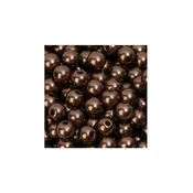 8 mm plasticna perla braon