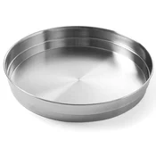 NEW Natakarski pladenj, globok z obodom, okrogel, jeklen, premer 31,5 cm