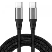 iBOX Kabel USB-C, 2 m, črn