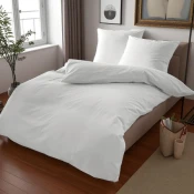Satenska navlaka 220x200cm + 2 x jastucnica 50x70cm Cotton White ( VLK000196-cottonbela )