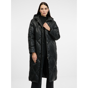 Black womens quilted down jacket ORSAY - Womens
