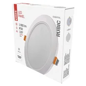 LED vgradno svetilo RUBIC, okroglo, belo, 18W, nevtralno bela
