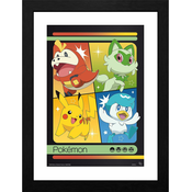 Plakat s okvirom GB eye Games: Pokemon - Scarlet & Violet Starters