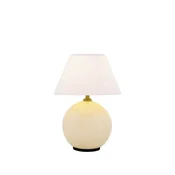 Globen Lighting akumulatorska namizna svetilka IRIS, krem, višina 23 cm, G4 - Dnevna soba/jedilnica - Vintage - krema - Steklo