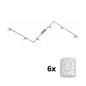 Eglo - LED spot svetiljka MY CHOICE 6xE14/4W/230V hrom/bela