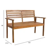Homestar Klop FORTUNA 123x615x90 cm akacija