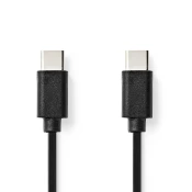 NEDIS USB 2.0 kabel/USB-C priključek - USB-C priključek/črn/bulk/1 m