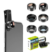 APEXEL APL-DG6V2 6in1 Universal Phone Lens Kit