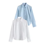 Next Bluza Essential nebeško modra/bela