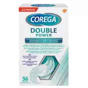 Corega Double Power, tablete za čiščenje protez, 36 tablet