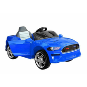 Modri športni avto USB SD usnje in mehka kolesa + daljinec 2x45W