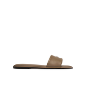Natikači Calvin Klein Round Flat Sndl Lth Bar Hw 2 HW0HW02925 Bež