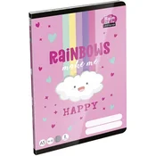 ICO: Lizzysuli Lollipop Rainbow črtni zvezek za 2. razred A/5 16-32