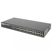 Digitus DN-95116 mrežno stikalo Gigabit Ethernet (10/100/1000) Power over Ethernet (PoE) 1U Siva