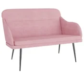 Vidaxl Klop roza 110x76x80 cm žamet