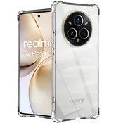 Overboard Ovitek za Realme 14 Pro+ 5G, odporen proti padcem, prozoren