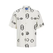 JACK & JONES Srajca JJNOTO  črna / naravno bela