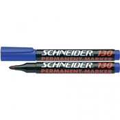 SCHNEIDER OBSTOJNI MARKER SCHNEIDER 130, 113003, DEBELINA ČRTE 1-3 MM, OKROGLA OBLIKA KONICE, MODER