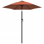 Suncobran boja cigle 200 x 224 cm aluminijski