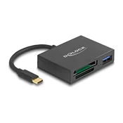Bralnik kartic USB-C™ za pomnilniške kartice XQD in SD + vrata USB 5 Gbps tipa A