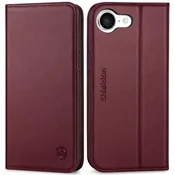 Infostyle Preklopna torbica SHIELDON za iPhone 16e - bordo