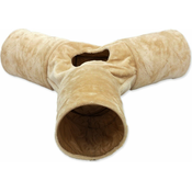 Magic cat Tunel MAGIC CAT plyšový tvar Y šustící béžový 80 cm
