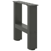 Noge za klub stolic antracit boje 2 kom 30 x (30-31) cm celik