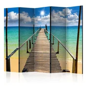 Paravan u 5 dijelova - Beach sun bridge II [Room Dividers] 225x172