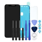 Apple iPhone 11 - LCD zaslon + steklo na dotik + okvir TFT + Lepilo za LCD + Kaljeno steklo + Set orodij - Multipack