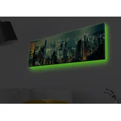 Wallity Slika na platnu sa LED osvetljenjem 30x90cm