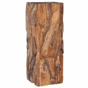 shumee Stranska mizica 30x30x80 cm trdna tikovina