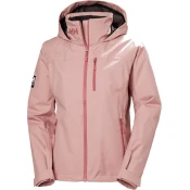 Helly Hansen for woman. 34447 Jacket Crew Hooded Midl 2.0 pink (S), Casual, Polyester