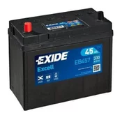 Exide Excell EB457 akumulator, 45 Ah, L+, 330 A(EN), 237 x 127 x 227 mm
