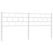 Vidaxl Kovinsko nadomestno vzglavje belo 180 cm