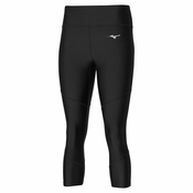 Mizuno IMPULSE CORE 3/4 TIGHT, ženske tekaške pajke, črna J2GBB207