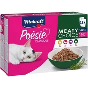 Vitakraft VITAKRAFT Poésie Classique Meaty choice - mokra hrana za mačke - 12 x 85g