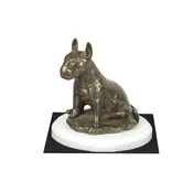 shumee Bulterier, Bulterier III - kipec psa, figurica na belem podstavku, pokal za pasjo razstavo Art-Dog