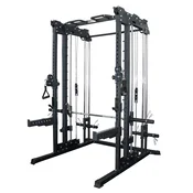 Smith Machine & Power Rack with Adjustable Pulley Paracot Force