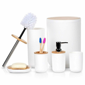 Vilde 568054 - Set od 6 kupatilskih dodataka - Beli